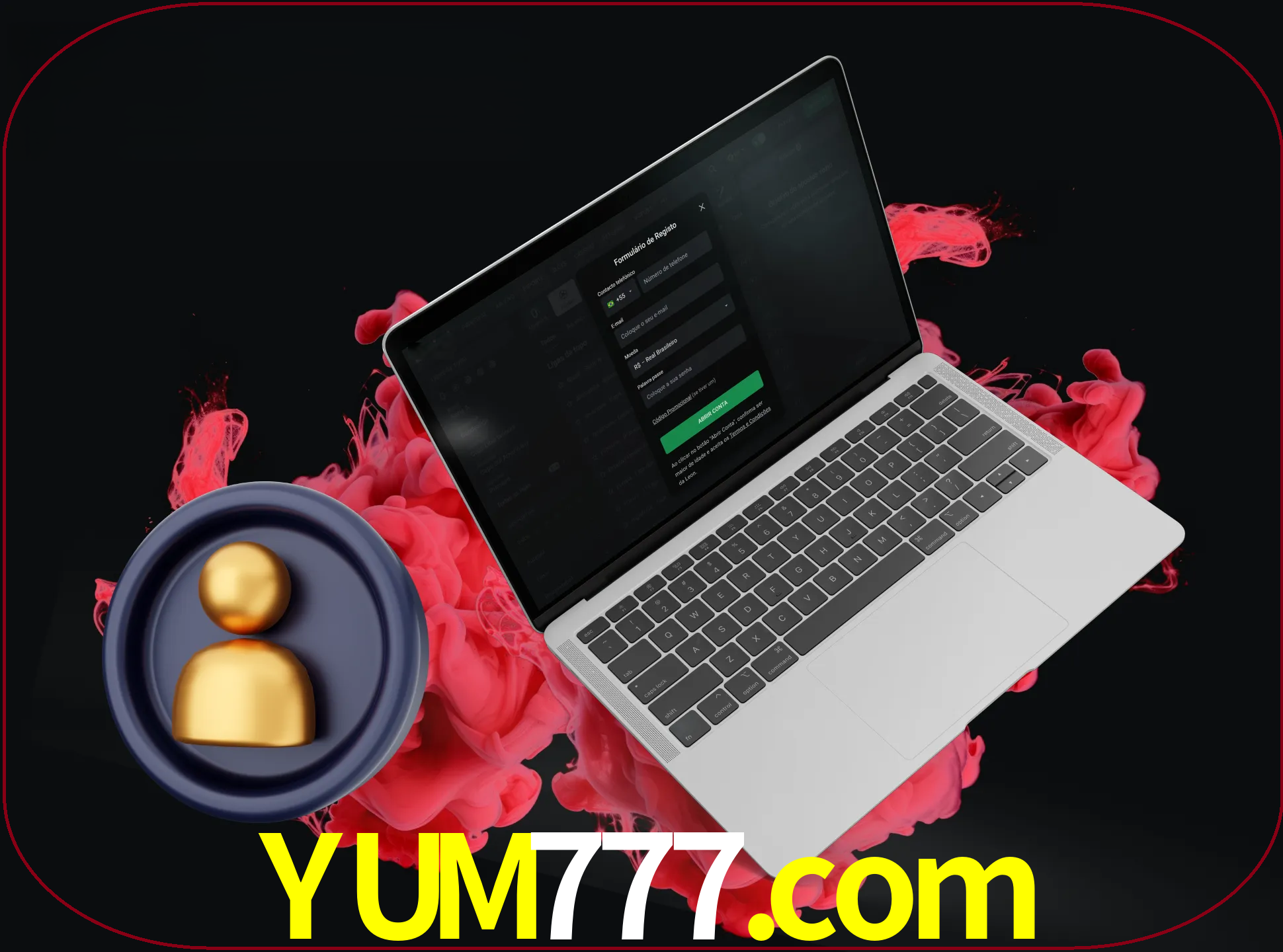 No cabeçalho do site yum777, clique no botão que o levará a um formulário especial onde terá de introduzir as suas informações actuais.