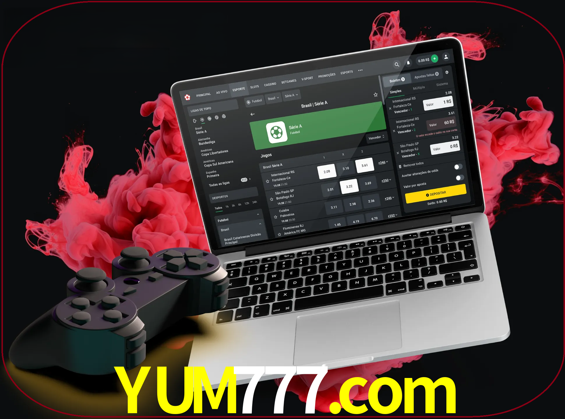 Visite a secção especial de jogos de vídeo em yum777 para descobrir em que jogos pode apostar e ganhar muito dinheiro.