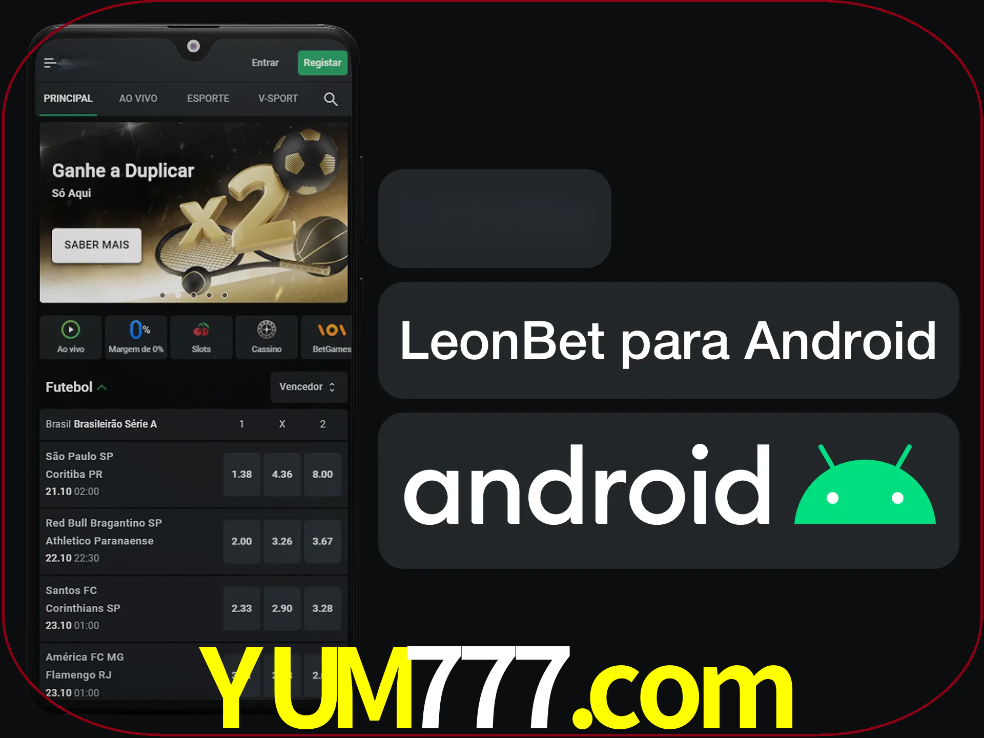 Adquira sua versão poket de LeonBet.