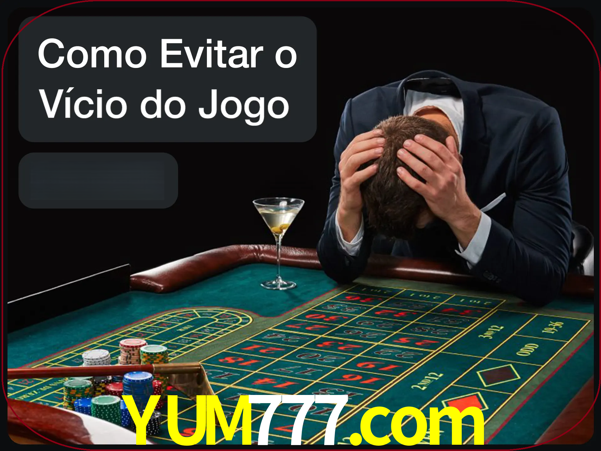 Você é responsável por cada uma de suas apostas.